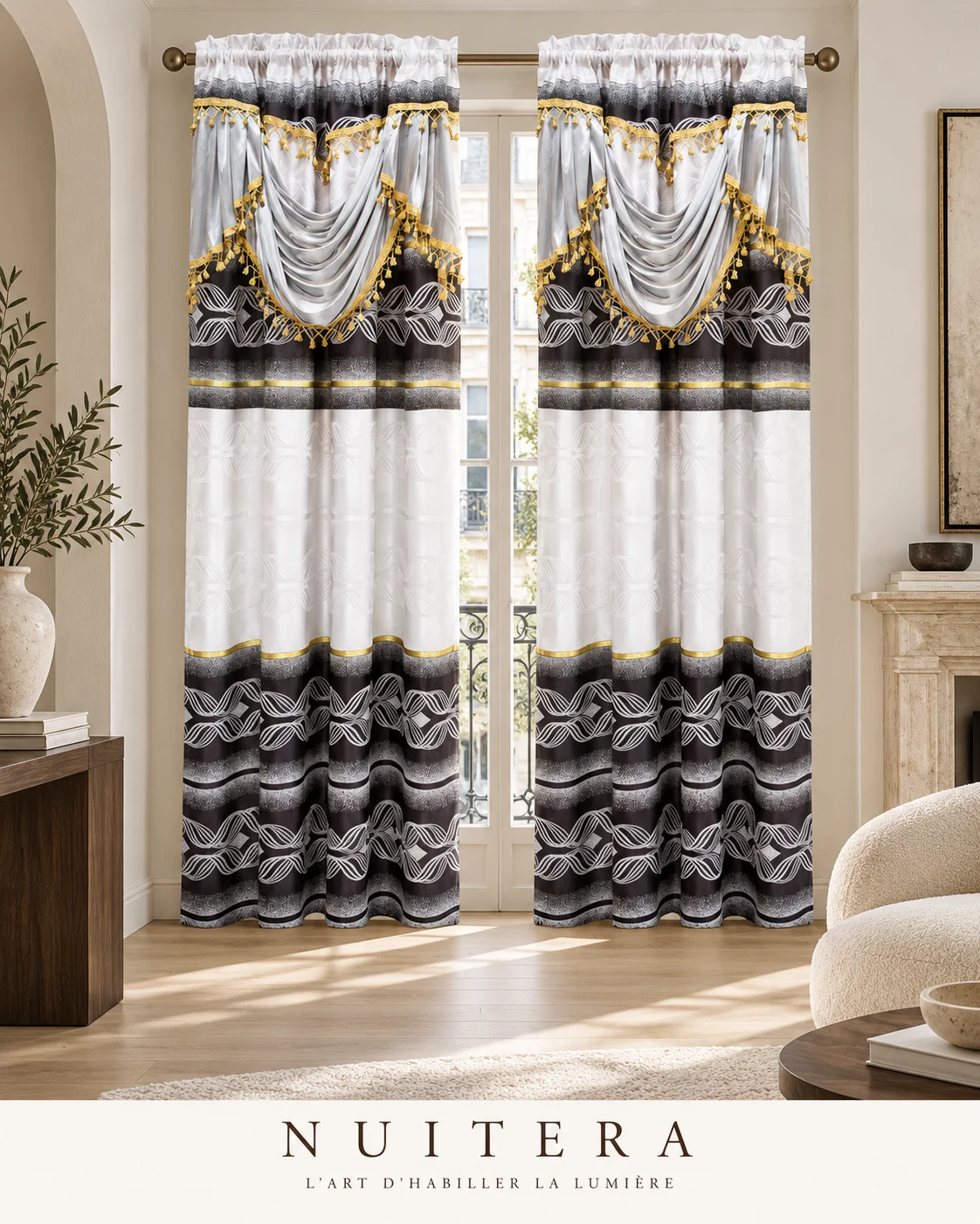 Paire jacquard doublée — visuel d’ambiance NUITERA