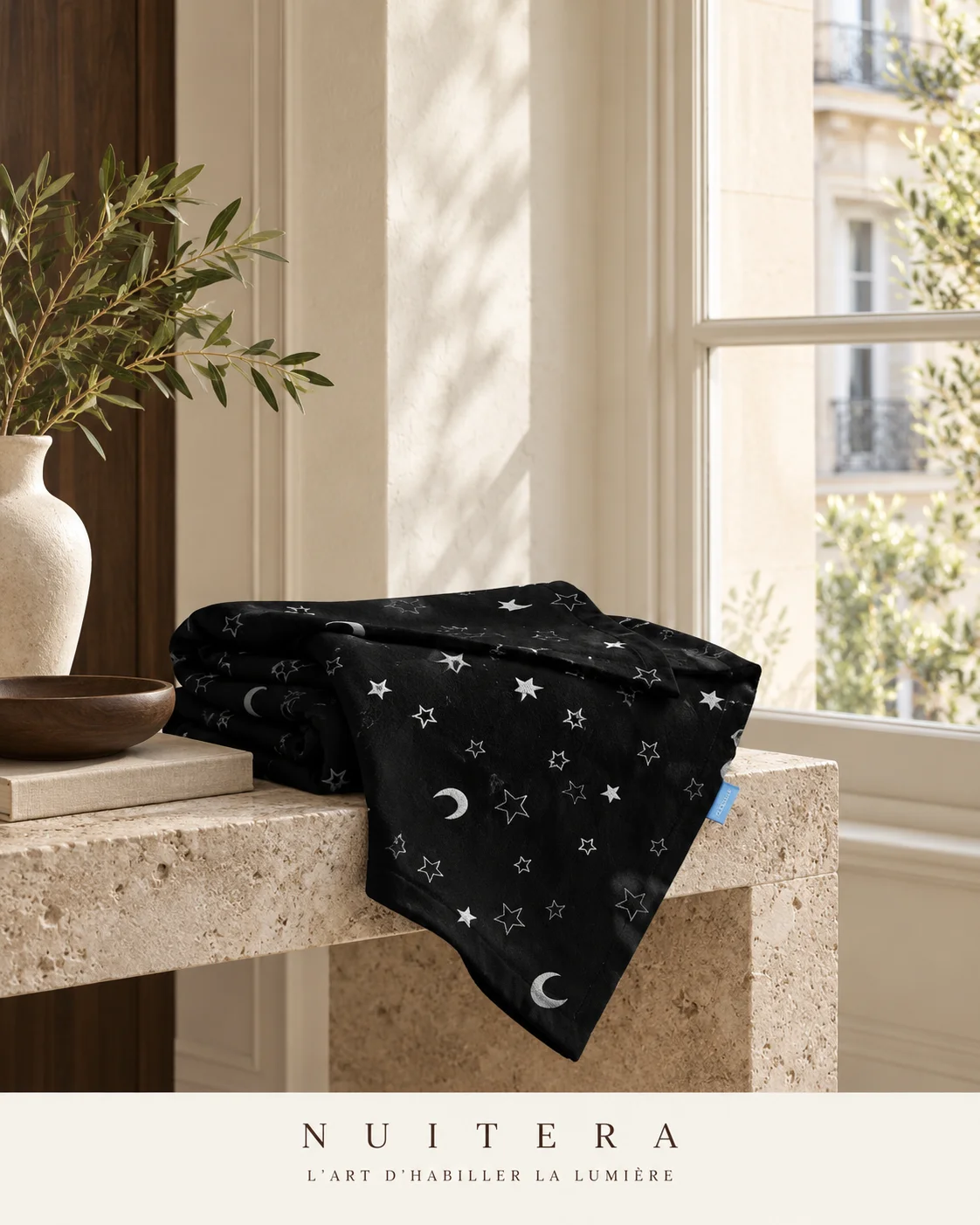 Kit amovible noir argent — visuel d’ambiance NUITERA